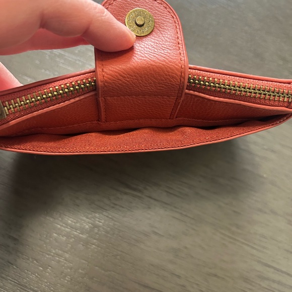 Coral Leather Wristlet - Picture 4 of 4
